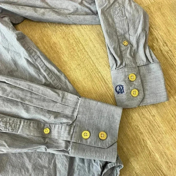 Mens Cavi Blue Button Up Shirt - XL - Picture 3 of 7